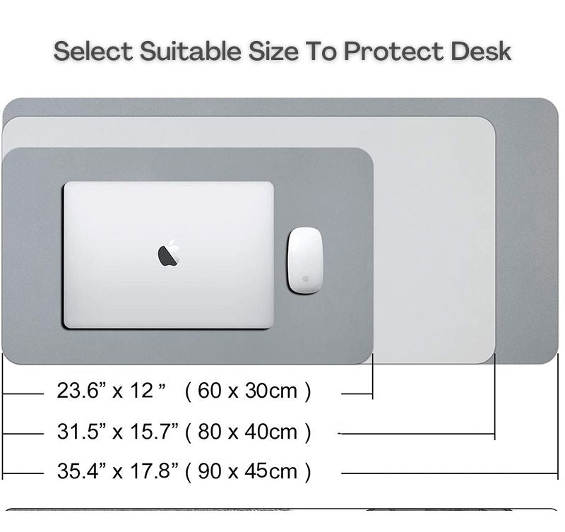Gray Marble Design Desk Pad