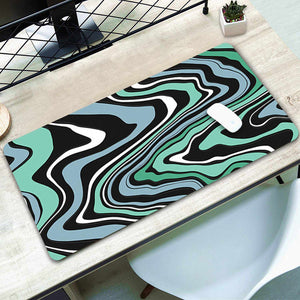 Abstract Green Pattern Mouse Pad Long