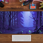Load image into Gallery viewer, Purple Dark Forest Mouse Pad
