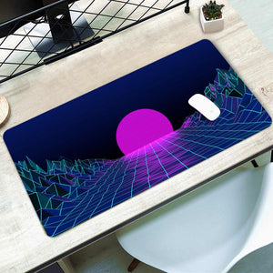 Synthwave Patterns Desk Pad(2 Designs)