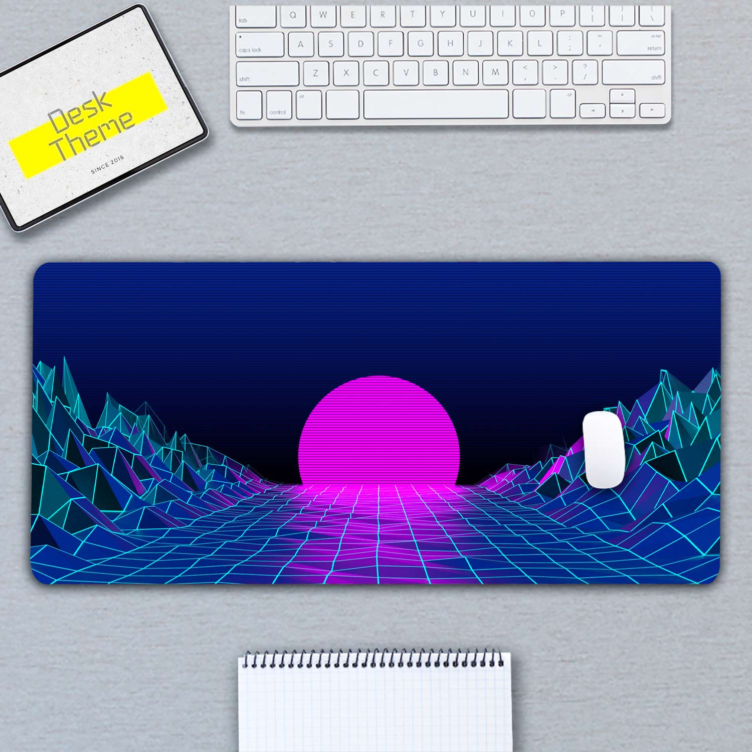 Synthwave Patterns Desk Pad(2 Designs)