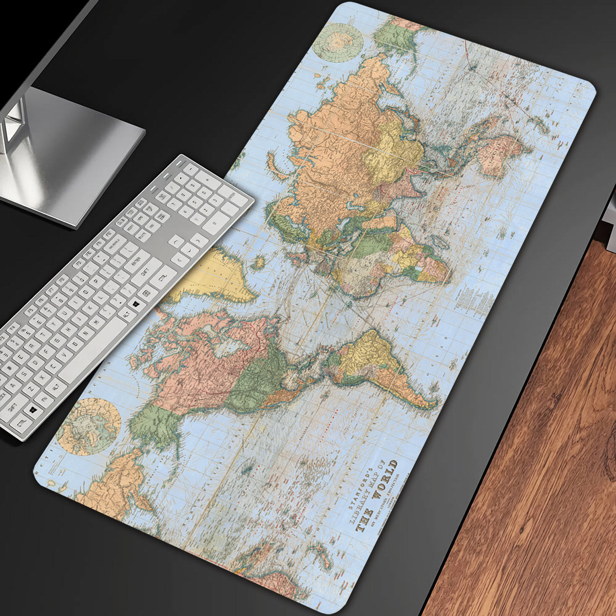 World Map Desk Pad,Gaming Desk Mat,Mouse Pad Mat,Desktop pad,Desktop ...