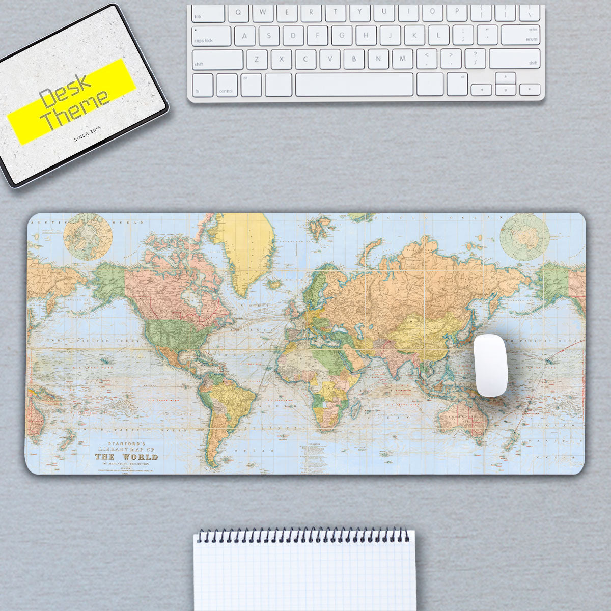 Desktop Mat Map World Map Desk Pad,Gaming Desk Mat,Mouse Pad Mat,Desktop pad,Desktop ...