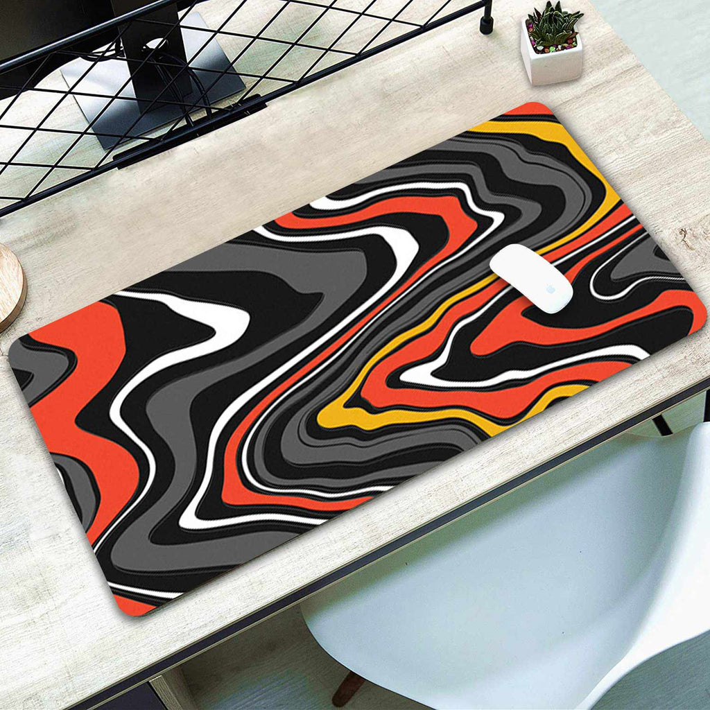 Abstract Red Pattern Mouse Pad Long,Office Desk Mat,Mouse Pad Mat ...
