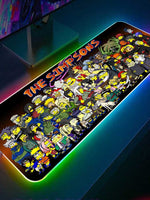 Naruto&Simpsons RGB Gaming Mouse Pad - 14x12 inch (35*30cm) / 3mm(Best Seller)