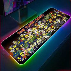 Naruto&Simpsons RGB Gaming Mouse Pad - 14x12 inch (35*30cm) / 3mm(Best Seller)
