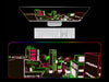 Neon City Skyline RGB Gaming Mouse Pad