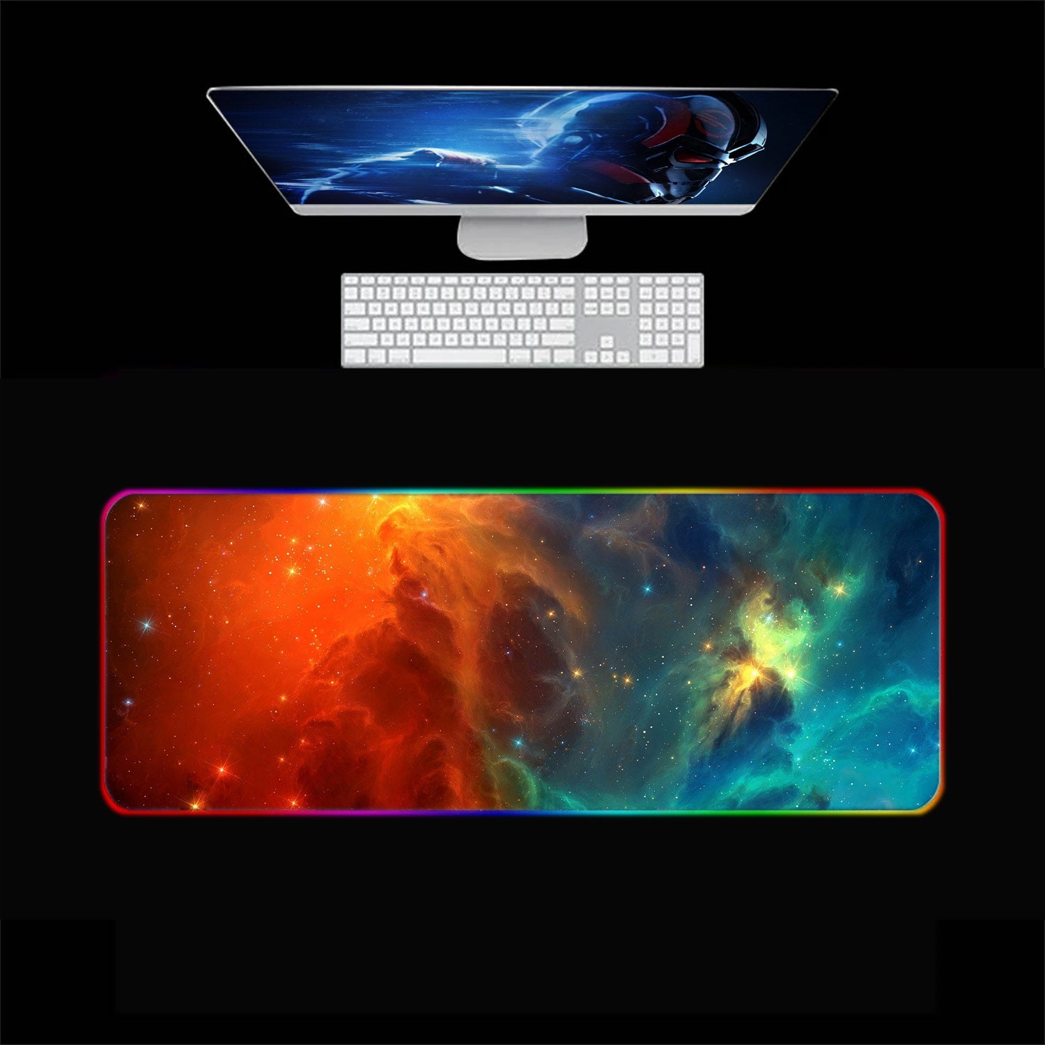 Nebula Space RGB Gaming Mouse Pad
