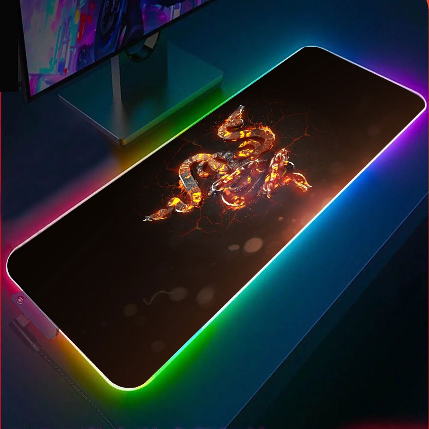 Razer Logo RGB Gaming Mouse Pad(3 Design)