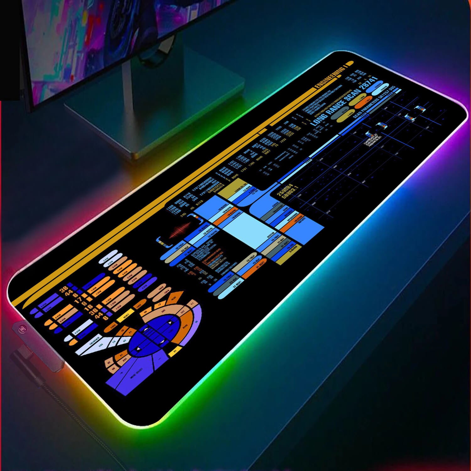 Star Trek Panel RGB Gaming Mouse Pad(3 Design)