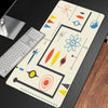 Mid Century Modern Style Shapes Desk Pad(4 Patterns)