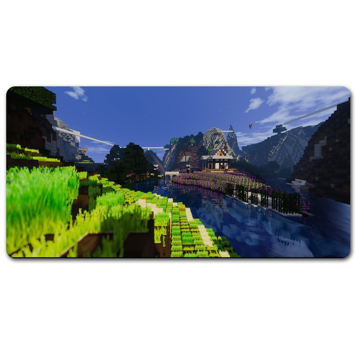 Minecraft Hill Desk Pad,Office Desk Mat,Mouse Pad Mat,Desktop pad ...