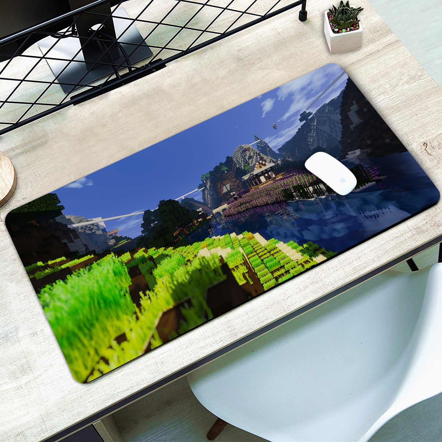 Minecraft Hill Desk Pad,Office Desk Mat,Mouse Pad Mat,Desktop pad ...