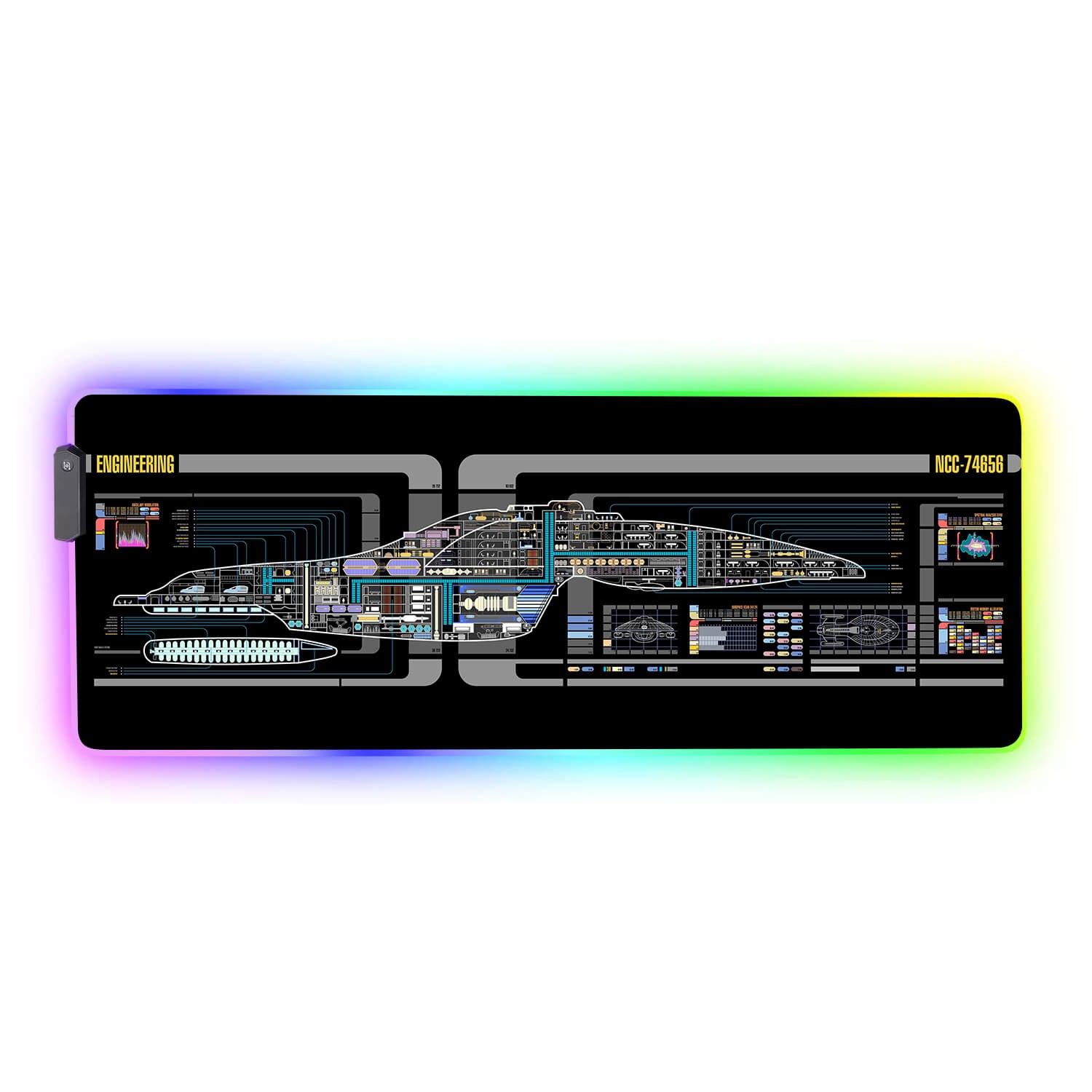 Star Trek Panel RGB Gaming Mouse Pad(3 Design)