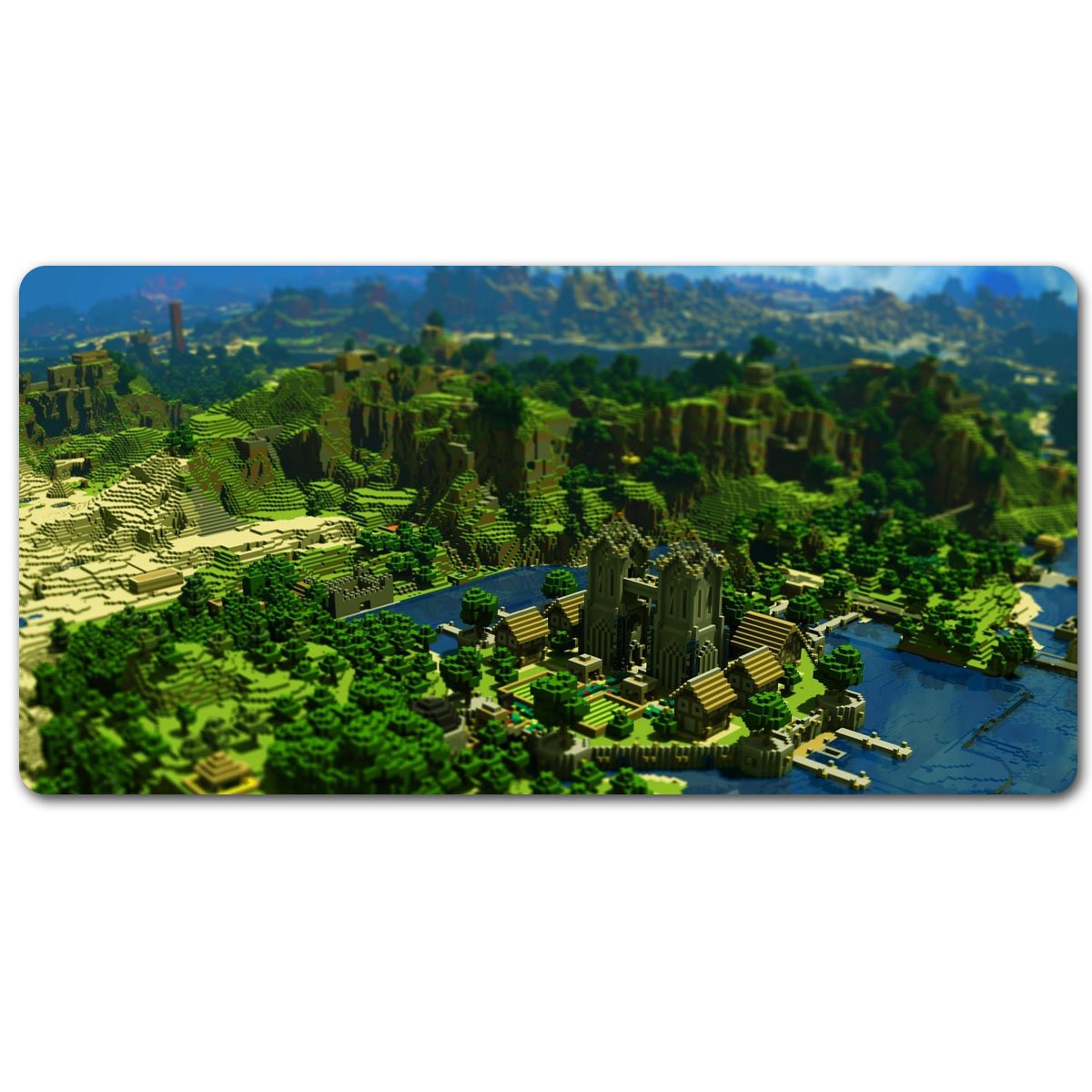Minecraft Hill Desk Pad