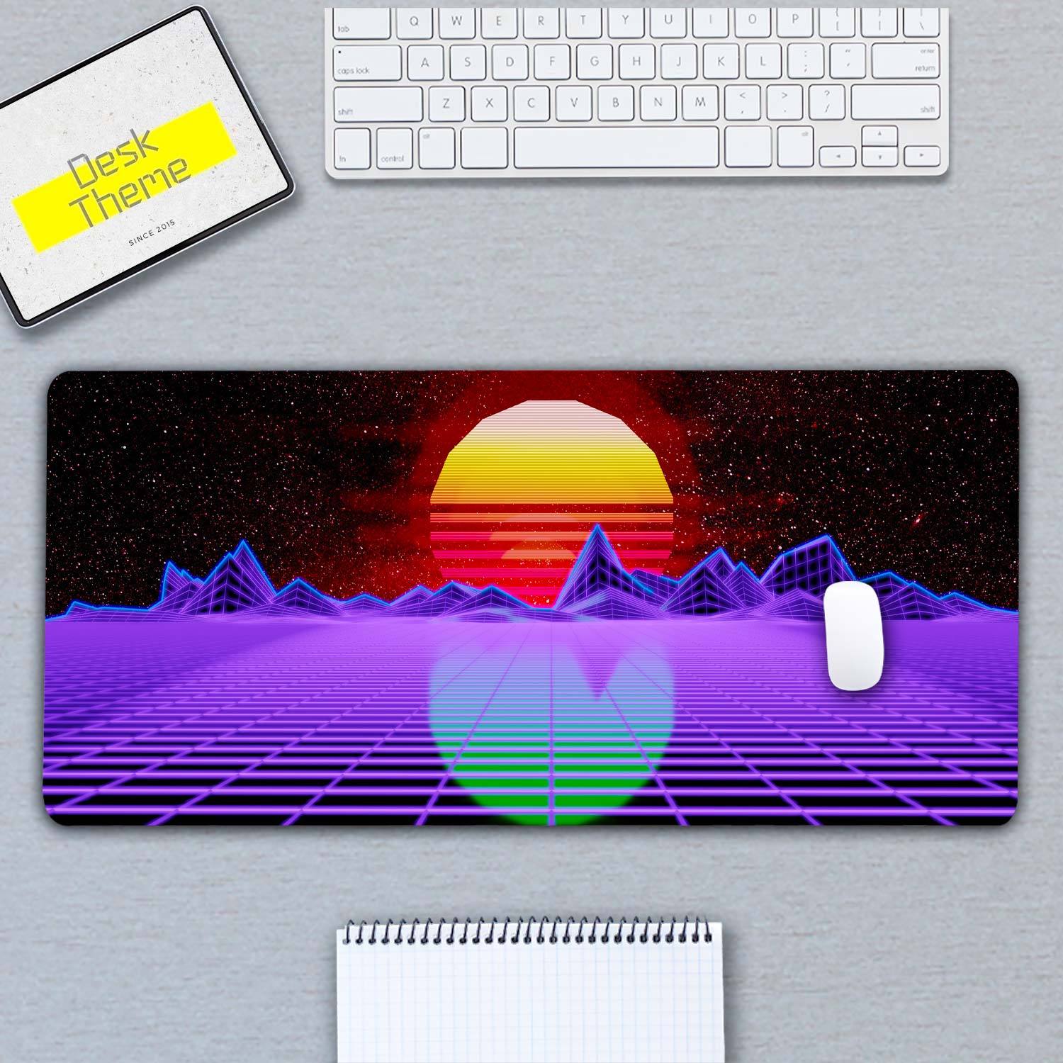 Synthwave Patterns Desk Pad(2 Designs)