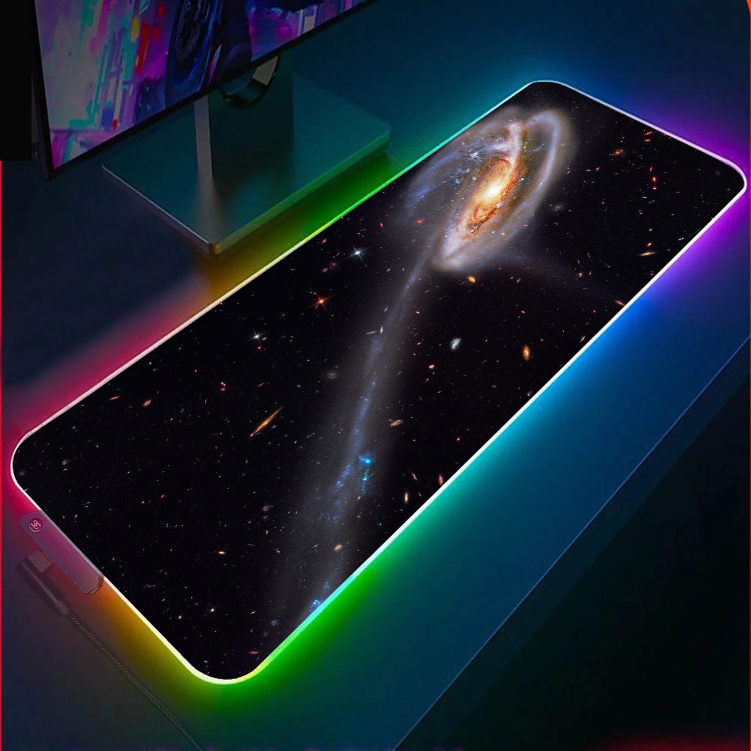 Space Art RGB Gaming Mouse Pad