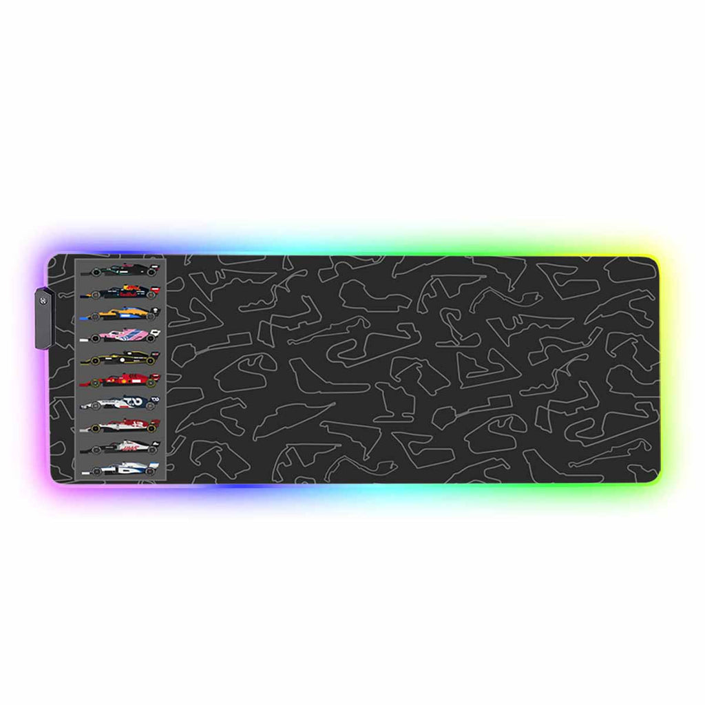Racing Car RGB Gaming Mouse Pad | DeskTheme