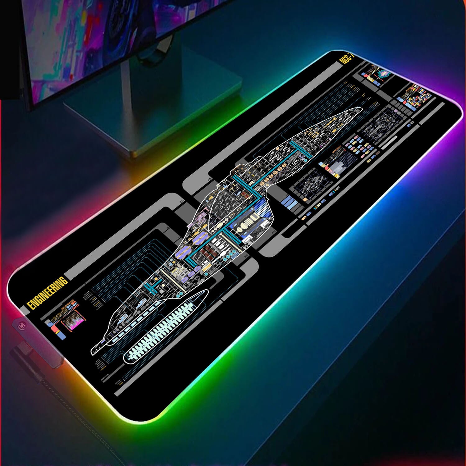 Star Trek Panel RGB Gaming Mouse Pad(3 Design)
