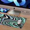 Abstract Green Pattern Mouse Pad Long