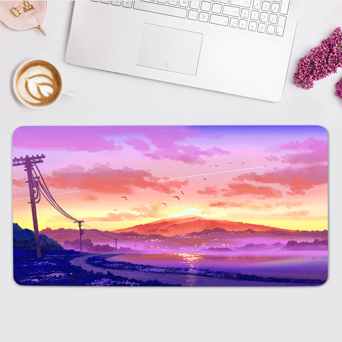 Sunset Fields Desk Mat(3 Colors)