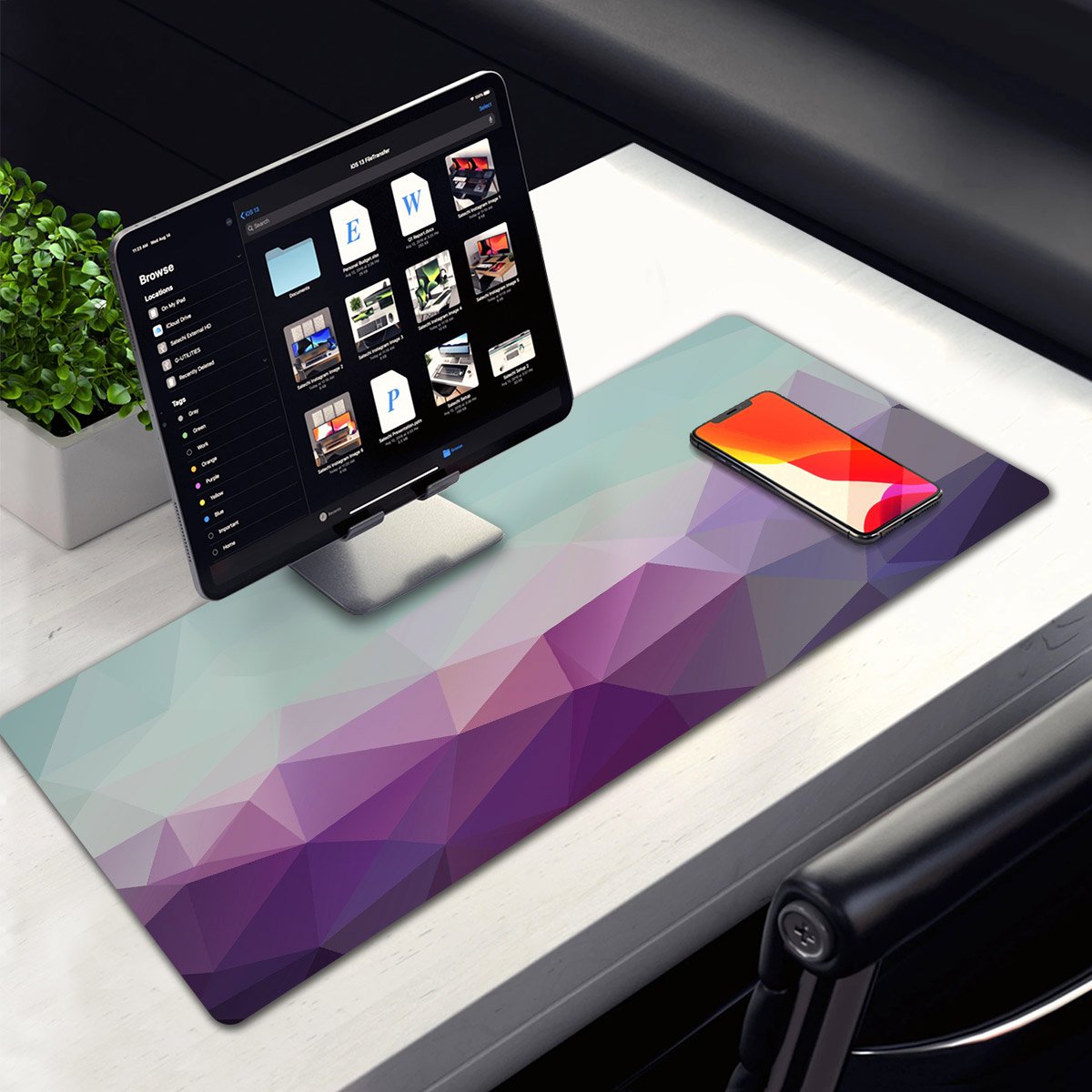 Computer Table Mat For Diamond Purple Diamond Desk Pad,Office Desk Mat,Mouse Pad Mat,Desktop pad ...