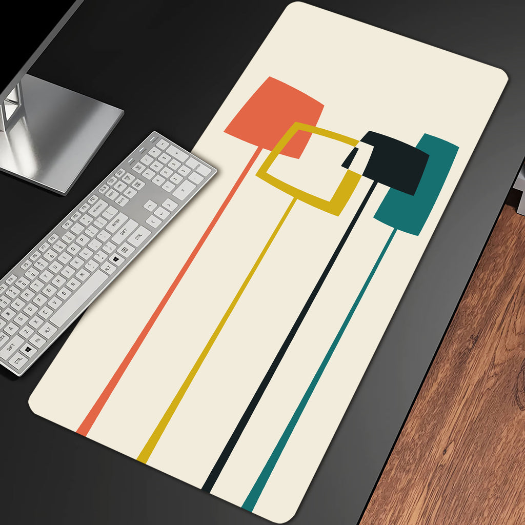 Geometric Patterns Desk Pad,Office Desk Mat,Mouse Pad Mat,Desktop pad ...