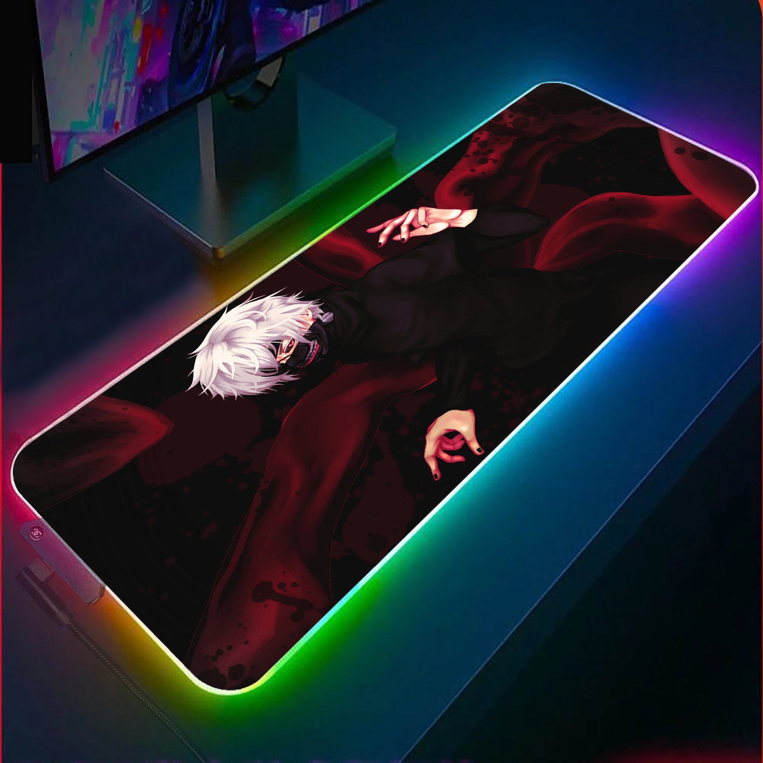 Gamer Cabinet Mouse Pad Computer Tokyo Ghoul Kaneki Ken Gaming Accessories  Mousepad Laptop Japan Anime Desk Mat Non Slip Carpet - AliExpress