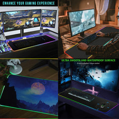 Custom RGB Gaming Mouse Pad