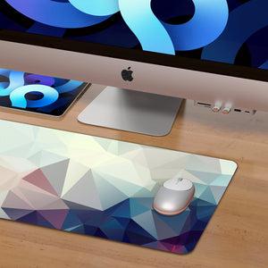 Dark blue & White  Desk Pad