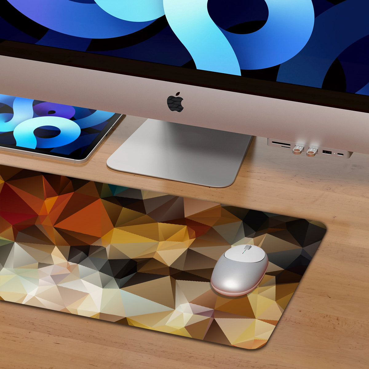 Fall Diamonds Desk Pad,Office Desk Mat,Mouse Pad Mat,Desktop pad ...