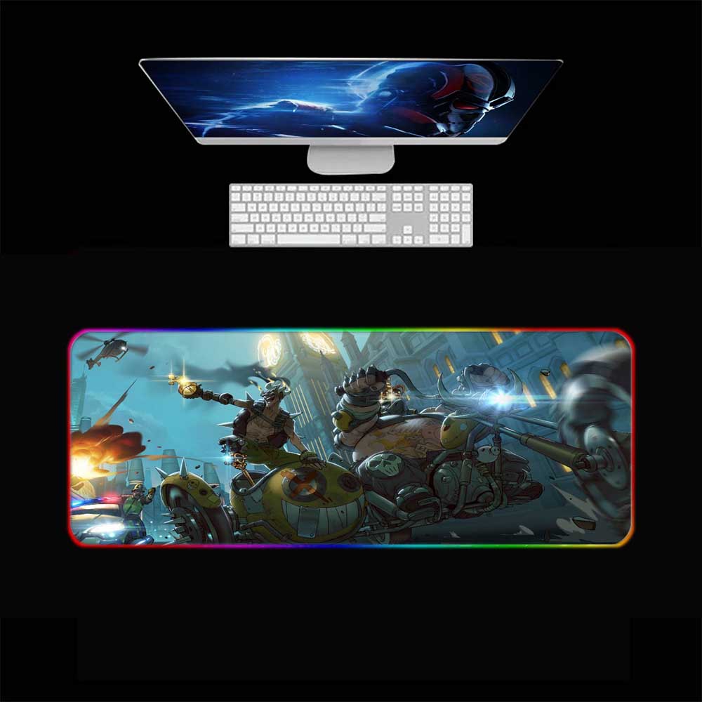 Overwatch Junkrat RGB Gaming Mouse Pad
