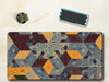 Yellow Rhombus Diamond Desk Pad
