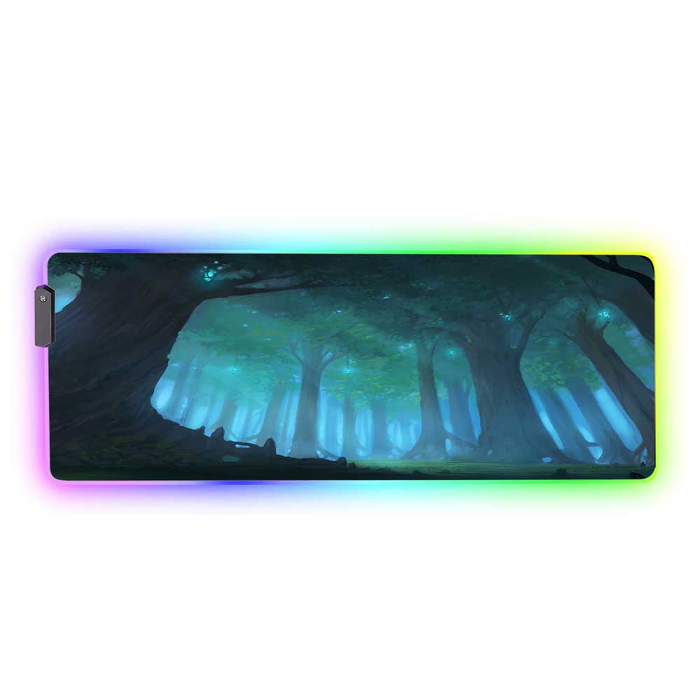 Warcraft Forest RGB Gaming Mouse Pad