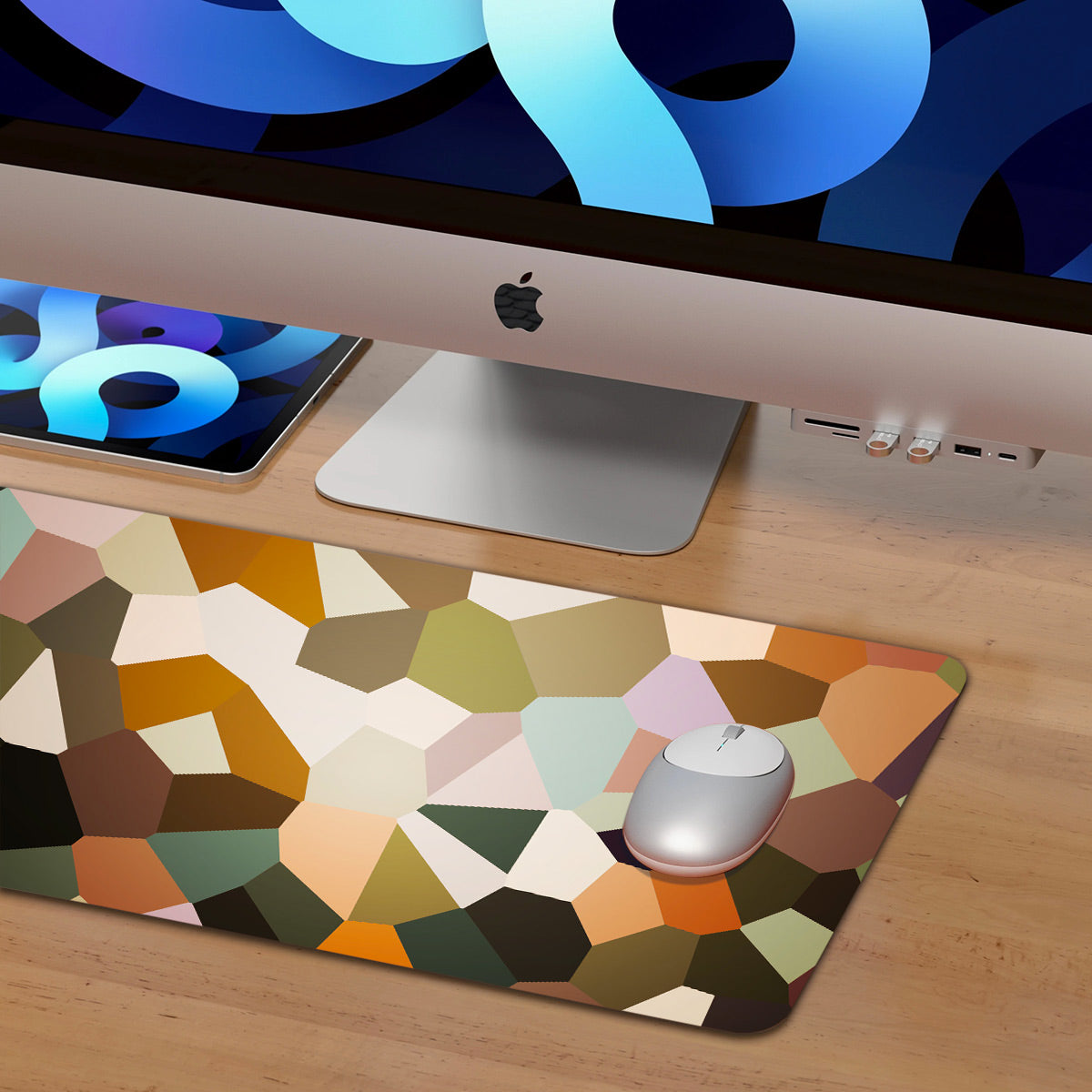 Colorful Polygonal Desk Pad