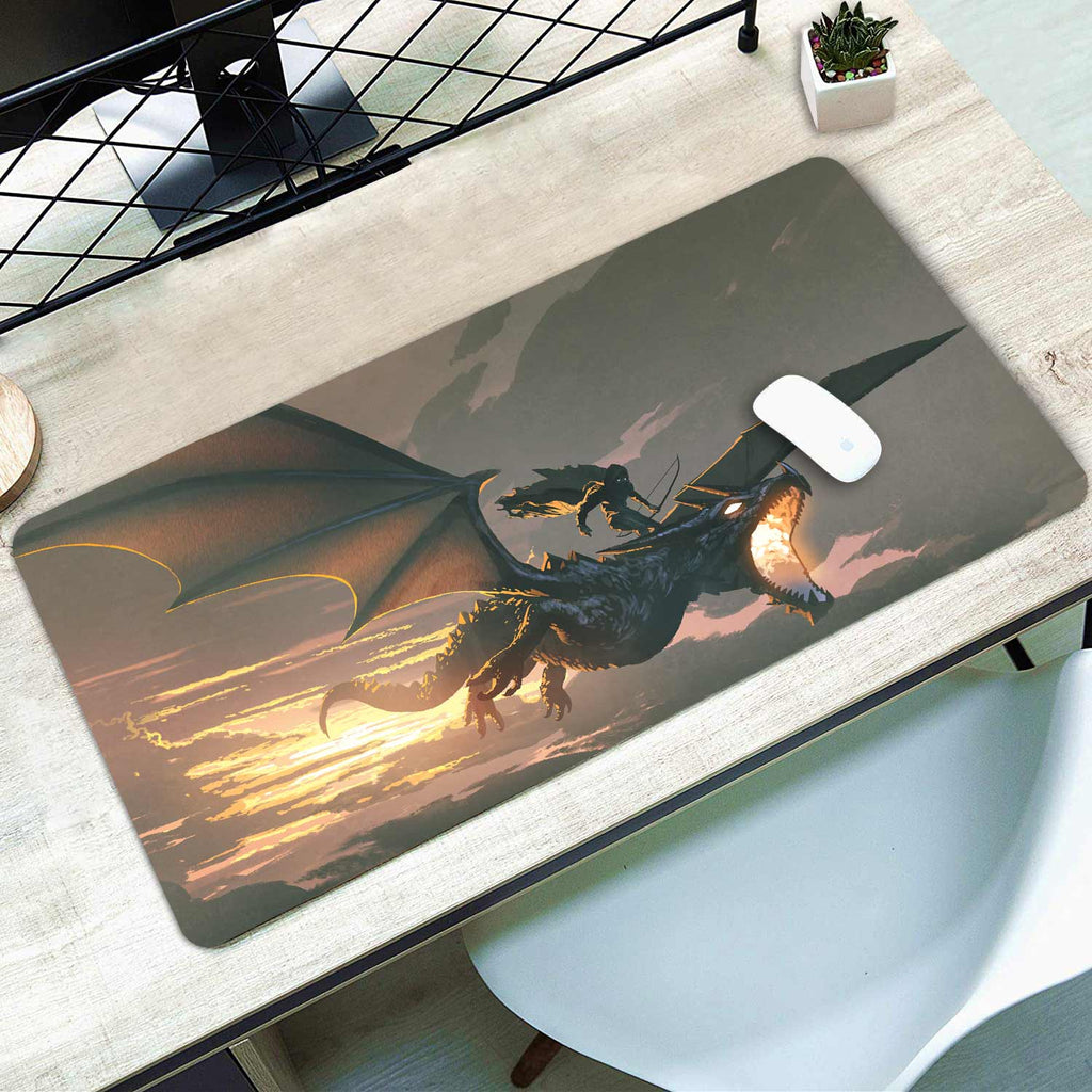 Dragon Knight Desk Pad,Office Desk Mat,Mouse Pad Mat,Desktop pad ...
