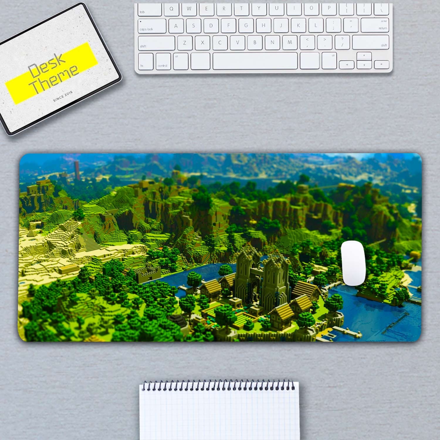 Minecraft Hill Desk Pad,Office Desk Mat,Mouse Pad Mat,Desktop pad ...