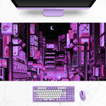 Load image into Gallery viewer, Tokyo Street Pixel Art Gaming Desk Mat Large(4 Colors)
