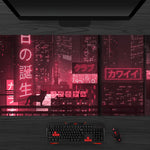 Load image into Gallery viewer, Neon Japanese Tokyo Street Desk Mat(3 Colors)
