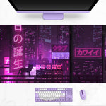 Load image into Gallery viewer, Neon Japanese Tokyo Street Desk Mat(3 Colors)
