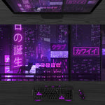 Load image into Gallery viewer, Neon Japanese Tokyo Street Desk Mat(3 Colors)
