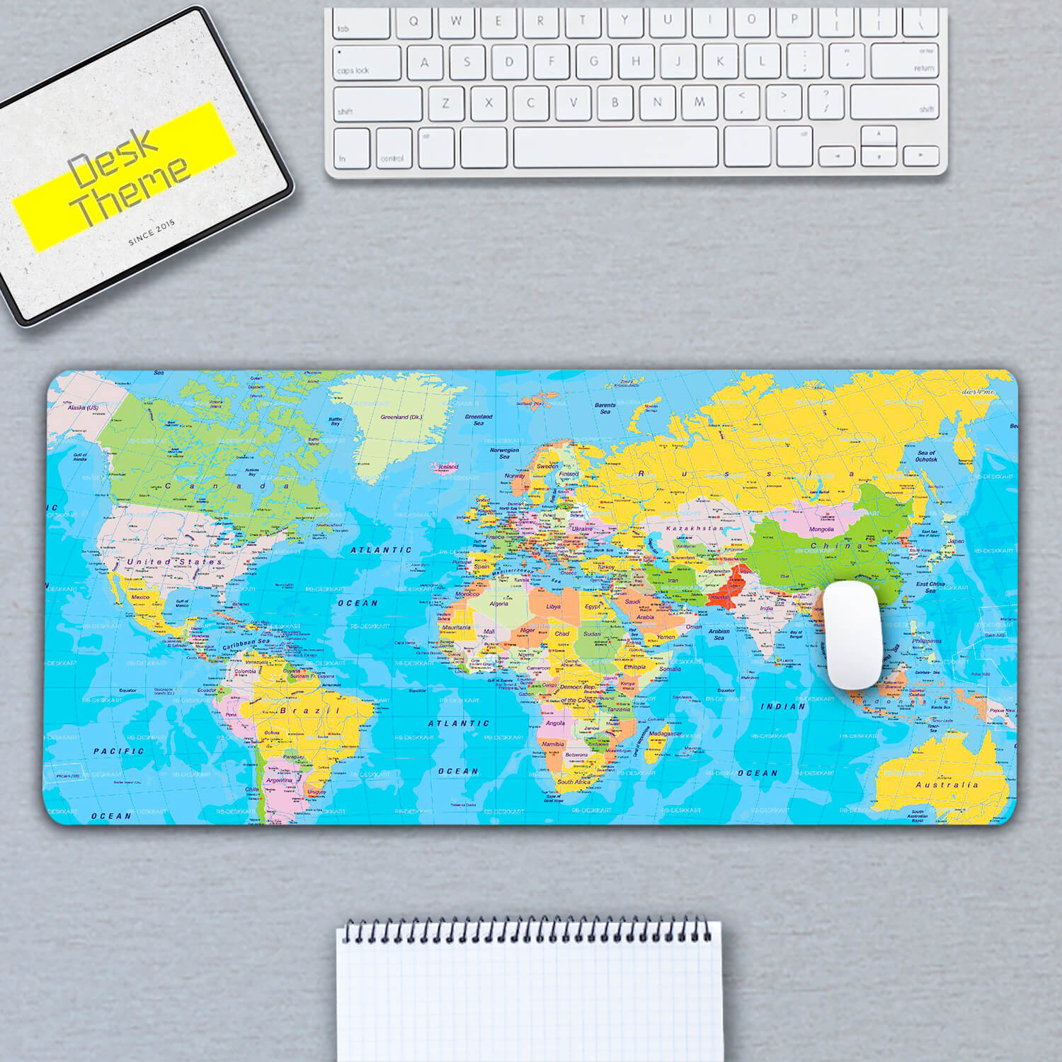 Desktop Mat Map World Map Desk Pad,Gaming Desk Mat,Mouse Pad Mat,Desktop pad,Desktop ...