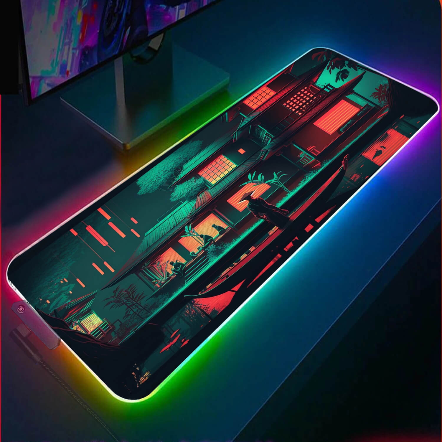 Neon Shallows RGB Gaming Mouse Pad(3 Design)