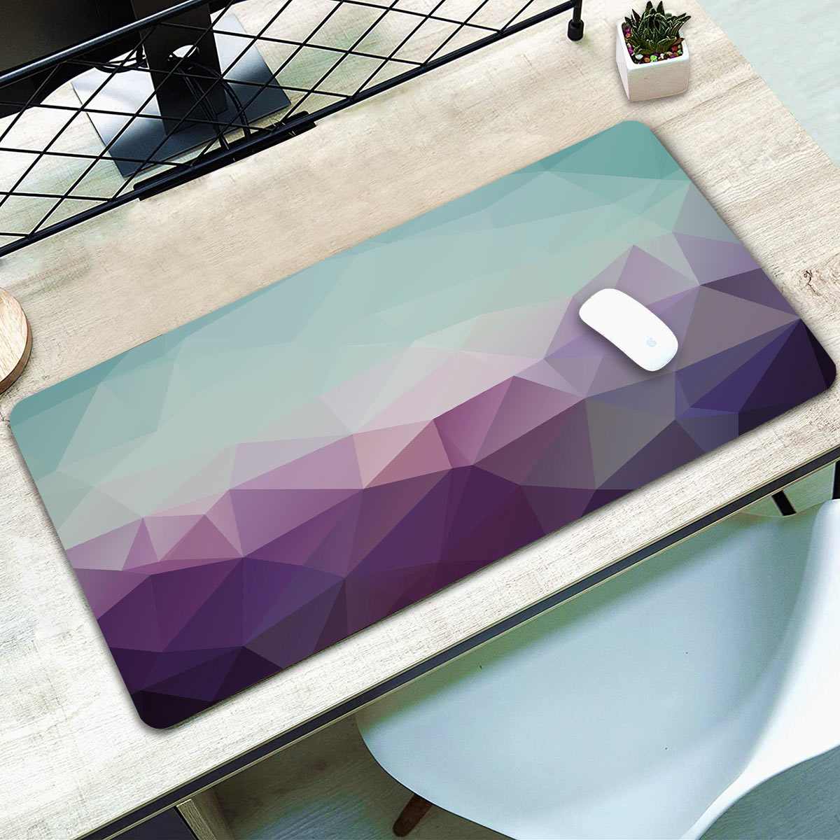 Purple Diamond  Desk Pad