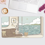 Load image into Gallery viewer, Bunny and Bear Cute Desk Mat(4 Designs)
