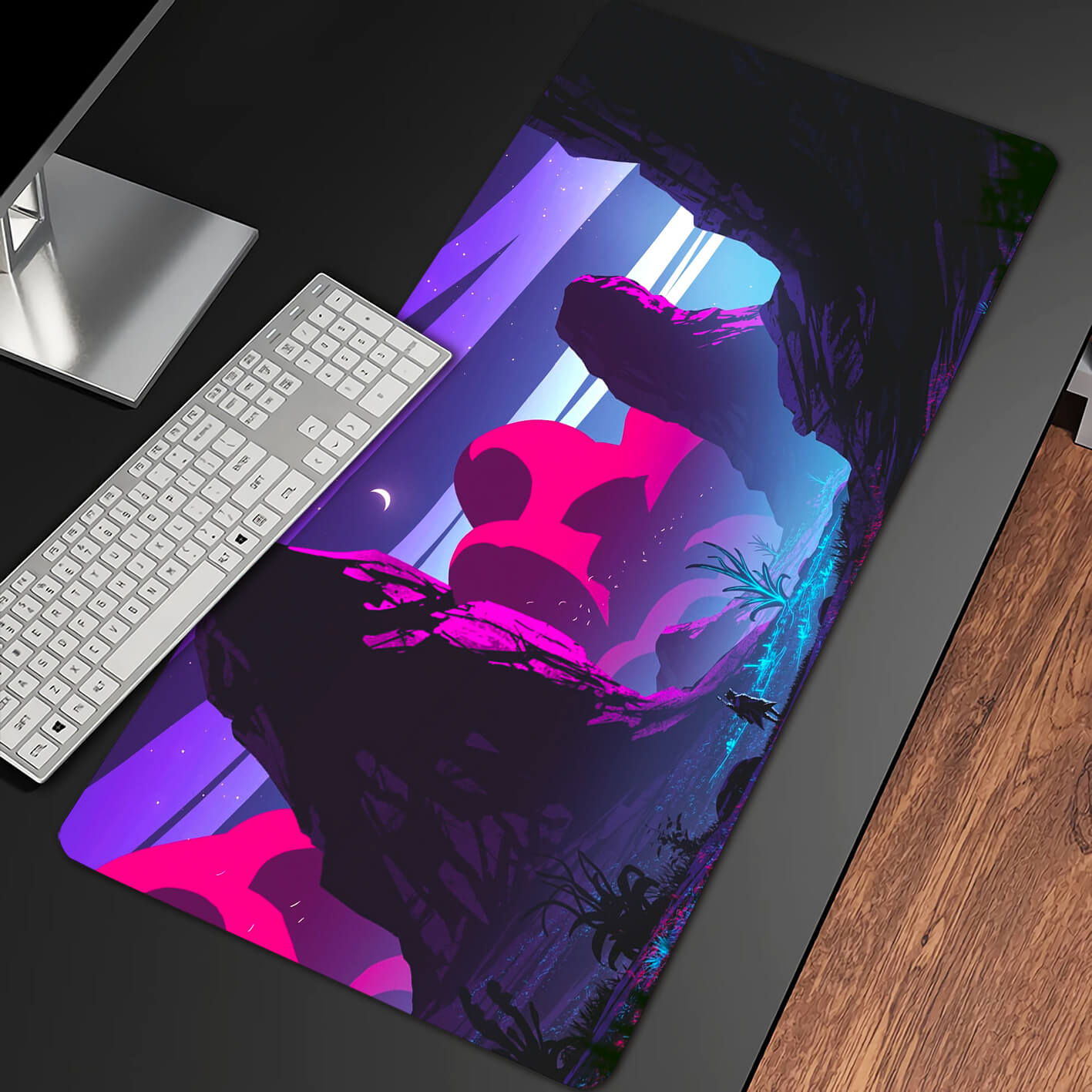 Neon Valley Desk Mat