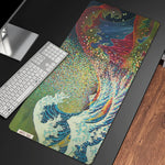 Load image into Gallery viewer, Pixel Greatwave Gaming Desk Pad Large
