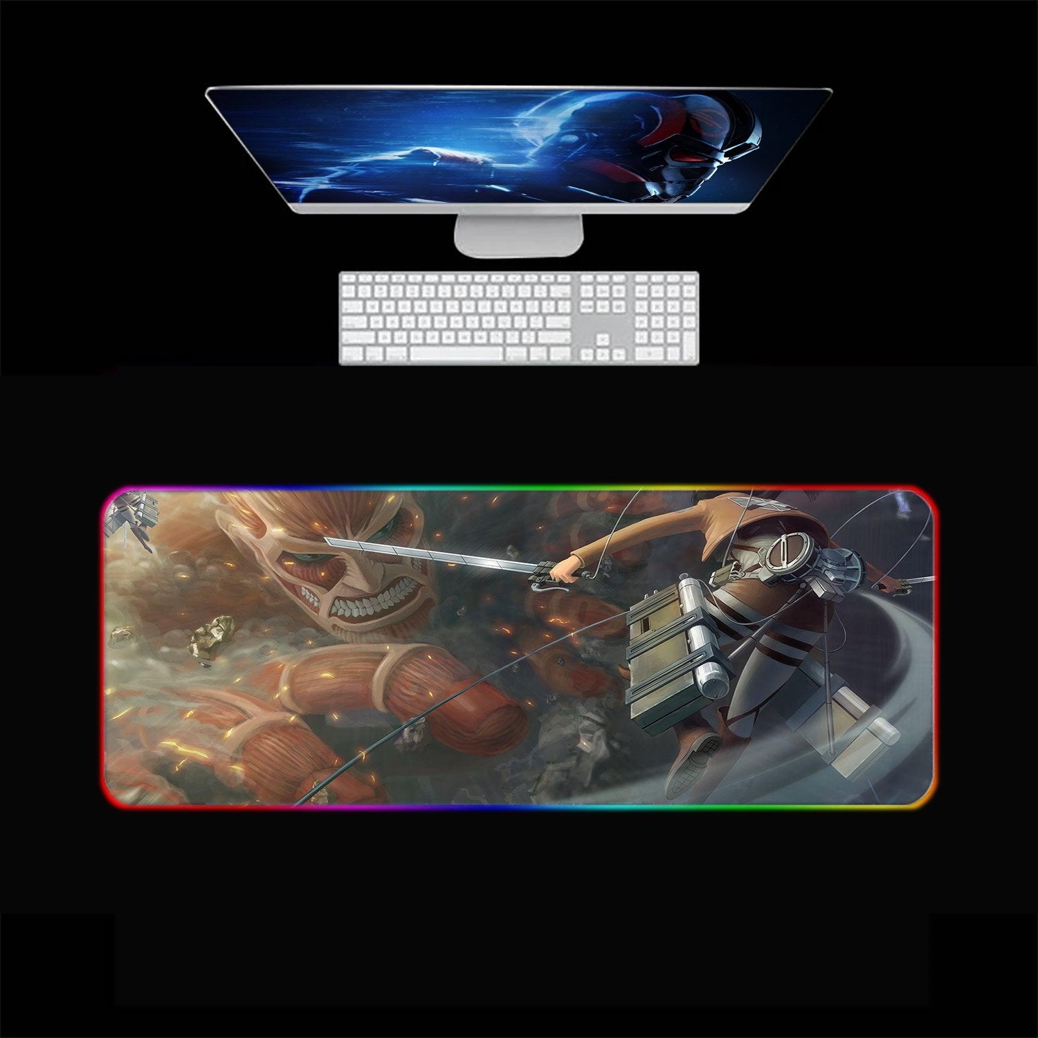 Attack On Titan 02 RGB Gaming Mouse Pad (2 patterns)
